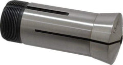 Interstate - 15/64 Inch 5C Round Collet - 3.28" Overall Length, 1.041-24 Internal Thread Size, Steel, 0.0005 Inch TIR - Exact Industrial Supply