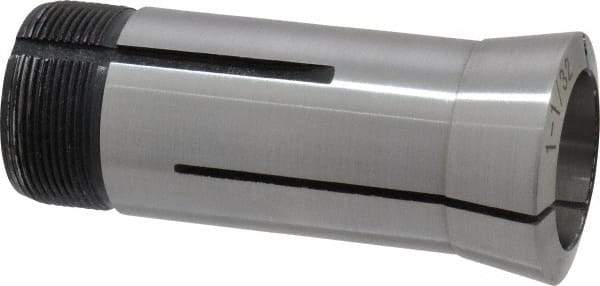 Interstate - 1-1/32 Inch 5C Round Collet - 3.28" Overall Length, 1.041-24 Internal Thread Size, Steel, 0.0005 Inch TIR - Exact Industrial Supply