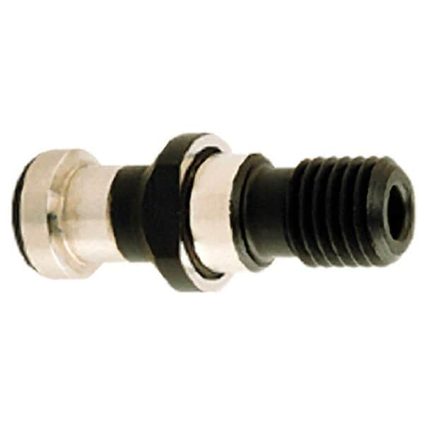 Iscar - DIN69871-50 Taper, M24x3 Thread, 15° Angle Radius, Standard Retention Knob - 2.9134" OAL, 1.1024" Knob Diam, 1.3386" from Knob to Flange, 0.4528" Coolant Hole, Through Coolant - Exact Industrial Supply