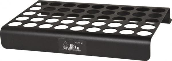 Big Bear Enterprises - 45 Hole NC/CNC Collet Storage Rack - Benchmark Tooling