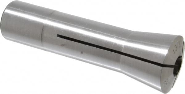 Interstate - 13/32 Inch Steel R8 Collet - 7/16-20 Drawbar Thread, 0.0007 Inch TIR - Exact Industrial Supply