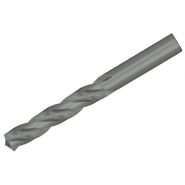 Kennametal - 9/32" 130° Solid Carbide Jobber Drill - Bright Finish, Right Hand Cut, Spiral Flute, Straight Shank, 4.33" OAL, Standard Point - Benchmark Tooling