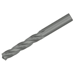 Kennametal - 1/4" 130° Solid Carbide Jobber Drill - Bright Finish, Right Hand Cut, Spiral Flute, Straight Shank, 3.74" OAL, Standard Point - Benchmark Tooling