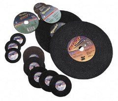 Made in USA - 4" 60 Grit Zirconia Alumina Cutoff Wheel - 1/32" Thick, 3/8" Arbor, 19,000 Max RPM, Use with Die Grinders - Benchmark Tooling