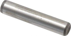 Value Collection - 1/4" Diam x 1-1/4" Pin Length Alloy Steel Oversized Dowel Pin - C 50-58 Hardness, 12,800 Lb Breaking Strength, 1 Beveled & 1 Rounded End - Benchmark Tooling