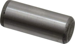 Value Collection - 1/2" Diam x 1-1/4" Pin Length Alloy Steel Oversized Dowel Pin - C 50-58 Hardness, 51,000 Lb Breaking Strength, 1 Beveled & 1 Rounded End - Benchmark Tooling