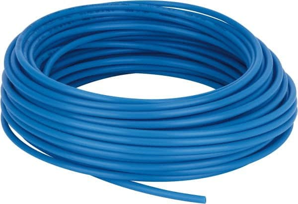 Coilhose Pneumatics - 0.17" ID x 1/4" OD, 100' Long, Polyethylene Tube - Blue, 173 Max psi, -60 to 200°F - Benchmark Tooling