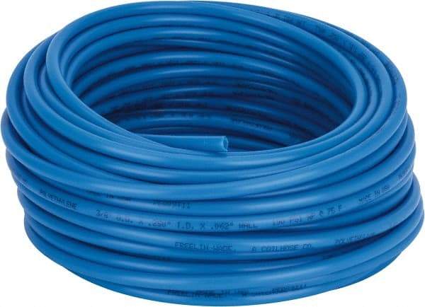 Coilhose Pneumatics - 1/4" ID x 3/8" OD, 100' Long, Polyethylene Tube - Blue, 192 Max psi, -60 to 200°F - Benchmark Tooling