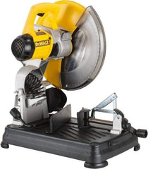 DeWALT - 14" Blade Diam, 1" Arbor Hole, Miter Multi-Cutter Metal Cutting Chop & Cutoff Saw - 1,300 RPM, 4 hp, 120 Volts, 1 Phase - Benchmark Tooling