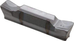 Iscar - HGN3003 C IC328 Grade, 0.1181" Cutting Width, Carbide Cutoff Insert - 0° Neutral Lead Angle, 0.0118" Cnr Rad, TiCN Coated, Double End - Benchmark Tooling