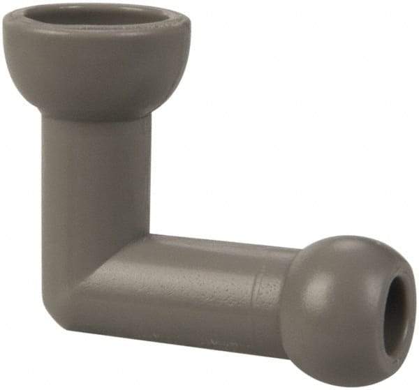 Cedarberg - 1/4" Hose Inside Diam, Coolant Hose Elbow - Female to Male, for Use with Snap Together Hose System, 2 Pieces - Benchmark Tooling