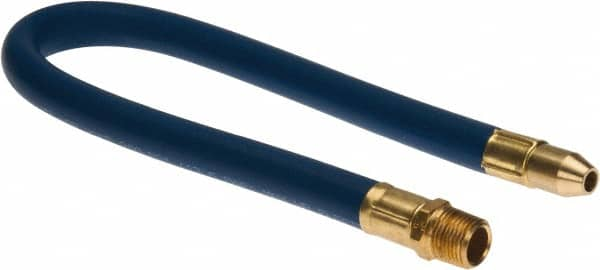 Coilhose Pneumatics - 24" Hose Length, 1/2" Nozzle Diam, 1/2" Hose ID, Coolant Hose - 1/2" NPT For Mist Coolant Systems - Benchmark Tooling