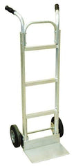 Harper Trucks - 600 Lb Capacity 49" OAH Hand Truck - High Back Dual Handle, Aluminum, Solid Rubber Wheels - Benchmark Tooling