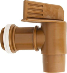 Made in USA - 2" NPT Polyethylene Rigid Drum Faucet - No Arrester, Manual Closing - Benchmark Tooling