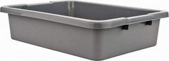 Rubbermaid - 4.6 Gal, Gray Polyethylene Tote Container - Nesting, 20" Long x 15" Wide x 5" High - Benchmark Tooling