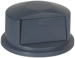 Rubbermaid - Round Lid for Use with 32 Gal Round Trash Cans - Gray, Polyethylene, For 2632 Brute Trash Cans - Benchmark Tooling