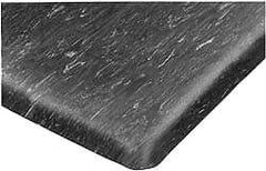 Wearwell - 5' Long x 3' Wide, Dry Environment, Anti-Fatigue Matting - Black, Vinyl with Nitrile Blend Base, Beveled on 4 Sides - Benchmark Tooling