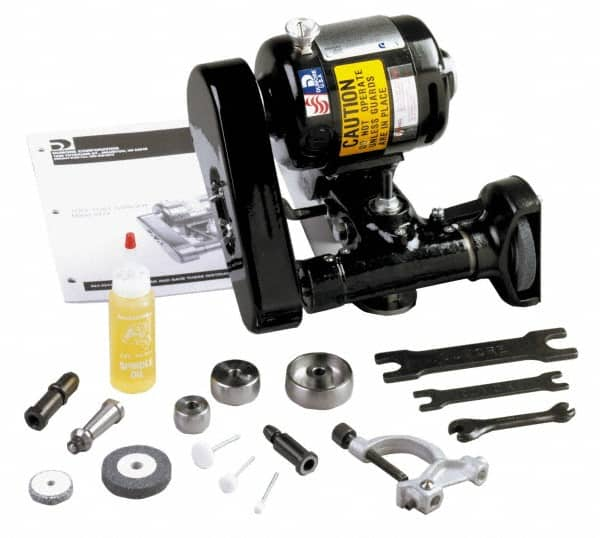 Dumore - Integral, Internal and External Spindle, Tool Post Grinder - 1/8, 8 to 14 Inch Lathe Swing Compatibility, 1/4 hp, 115 Volts, 3/8 Inch Spindle Hole Diameter - Benchmark Tooling