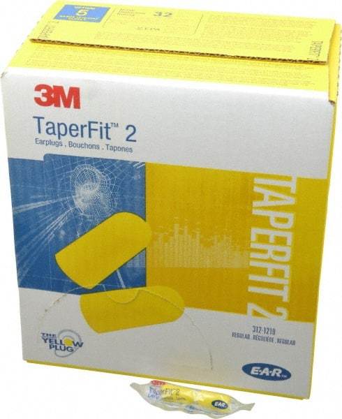 3M - Disposable, Uncorded, 32 dB Earplugs - Yellow, 200 Pairs - Benchmark Tooling