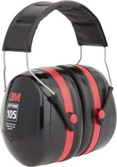 3M - Over the Head Black & Red Earmuffs - 30 NRR Rating - Benchmark Tooling