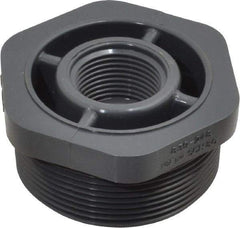Value Collection - 2 x 3/4" PVC Plastic Pipe Reducer Bushing - Schedule 80, MIPT x FIPT End Connections - Benchmark Tooling