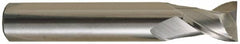 OSG - 5mm, 13mm LOC, 6mm Shank Diam, 50mm OAL, 2 Flute, Solid Carbide Square End Mill - Single End, Uncoated, Spiral Flute, 30° Helix, Centercutting, Right Hand Cut, Right Hand Flute, Series 8120 - Benchmark Tooling