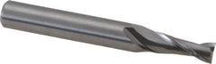 OSG - 4.5mm, 11mm LOC, 6mm Shank Diam, 45mm OAL, 2 Flute, Solid Carbide Square End Mill - Single End, Uncoated, Spiral Flute, 30° Helix, Centercutting, Right Hand Cut, Right Hand Flute, Series 8120 - Benchmark Tooling