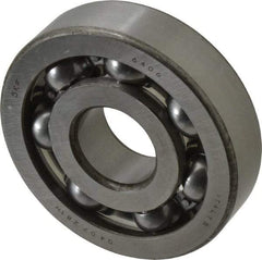 SKF - 30mm Bore Diam, 90mm OD, Open Deep Groove Radial Ball Bearing - 23mm Wide, 1 Row, Round Bore, 5,310 Lb Static Capacity, 9,800 Lb Dynamic Capacity - Benchmark Tooling