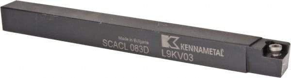 Kennametal - SCAC, Left Hand Cut, 10° Lead Angle, 1/2" Shank Height x 1/2" Shank Width, Neutral Rake Indexable Turning Toolholder - 6" OAL, CC..32.5. Insert Compatibility, Series Screw-On - Benchmark Tooling