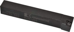 Kennametal - SCLC, Left Hand Cut, 5° Lead Angle, 1/2" Shank Height x 1/2" Shank Width, Neutral Rake Indexable Turning Toolholder - 3-1/2" OAL, CC..21.5. Insert Compatibility, Series Screw-On - Benchmark Tooling