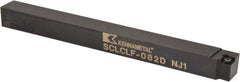 Kennametal - SCLC, Left Hand Cut, 5° Lead Angle, 1/2" Shank Height x 1/2" Shank Width, Neutral Rake Indexable Turning Toolholder - 6" OAL, CC..21.5. Insert Compatibility, Series Screw-On - Benchmark Tooling
