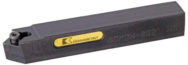 Kennametal - SCMC, Neutral Cut, 0° Lead Angle, 5/8" Shank Height x 5/8" Shank Width, Neutral Rake Indexable Turning Toolholder - 4" OAL, CC..32.5. Insert Compatibility, Series Screw-On - Benchmark Tooling