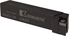 Kennametal - SDJC, Left Hand Cut, 3° Lead Angle, 3/4" Shank Height x 3/4" Shank Width, Neutral Rake Indexable Turning Toolholder - 4-1/2" OAL, DC..32.5. Insert Compatibility, Series Screw-On - Benchmark Tooling