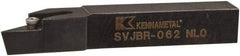 Kennametal - SVJB, Right Hand Cut, 3° Lead Angle, 3/8" Shank Height x 3/8" Shank Width, Neutral Rake Indexable Turning Toolholder - 2-1/2" OAL, VB..22. Insert Compatibility, Series Screw-On - Benchmark Tooling