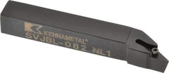 Kennametal - SVJB, Left Hand Cut, 3° Lead Angle, 1/2" Shank Height x 1/2" Shank Width, Neutral Rake Indexable Turning Toolholder - 3-1/2" OAL, VB..22. Insert Compatibility, Series Screw-On - Benchmark Tooling