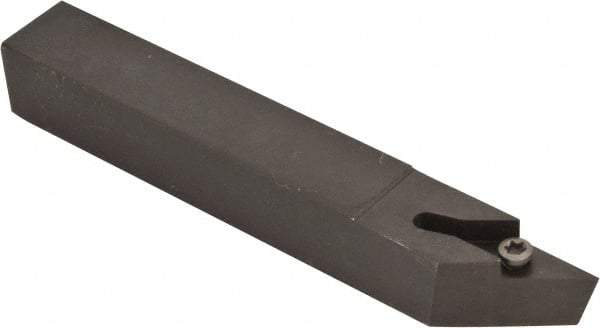 Kennametal - SVAB, Right Hand Cut, 0° Lead Angle, 5/8" Shank Height x 5/8" Shank Width, Neutral Rake Indexable Turning Toolholder - 4-1/2" OAL, VB..33. Insert Compatibility, Series Screw-On - Benchmark Tooling