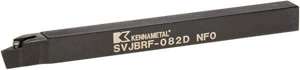 Kennametal - SVJB, Right Hand Cut, 3° Lead Angle, 1/2" Shank Height x 1/2" Shank Width, Neutral Rake Indexable Turning Toolholder - 6" OAL, VB..22. Insert Compatibility, Series Screw-On - Benchmark Tooling