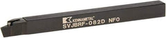 Kennametal - SVJB, Right Hand Cut, 3° Lead Angle, 1/2" Shank Height x 1/2" Shank Width, Neutral Rake Indexable Turning Toolholder - 6" OAL, VB..22. Insert Compatibility, Series Screw-On - Benchmark Tooling