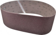 3M - 6" Wide x 48" OAL, 40 Grit, Aluminum Oxide Abrasive Belt - Aluminum Oxide, Coarse, Coated, X Weighted Cloth Backing, Series 341D - Benchmark Tooling