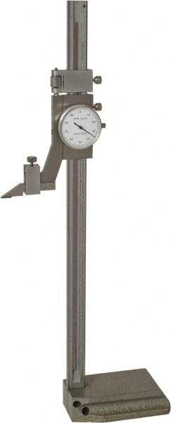 Value Collection - 12" Stainless Steel Dial Height Gage - 0.001" Graduation, Dial Display - Benchmark Tooling