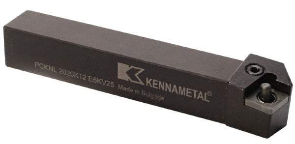 Kennametal - PCKN, Right Hand Cut, 15° Lead Angle, 25mm Shank Height x 25mm Shank Width, Negative Rake Indexable Turning Toolholder - 150mm OAL, CN..1204.. Insert Compatibility, Series Kenlever - Benchmark Tooling