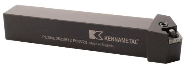 Kennametal - LH PCSN 0° Neutral Rake Indexable Turning Toolholder - Benchmark Tooling