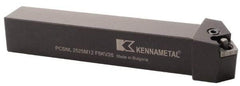 Kennametal - PCSN, Right Hand Cut, 45° Lead Angle, 25mm Shank Height x 25mm Shank Width, Negative Rake Indexable Turning Toolholder - 150mm OAL, CN..1204.. Insert Compatibility, Series Kenlever - Benchmark Tooling