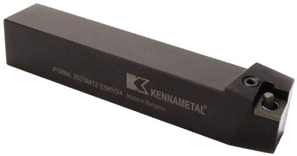 Kennametal - PSBN, Right Hand Cut, 15° Lead Angle, 32mm Shank Height x 32mm Shank Width, Negative Rake Indexable Turning Toolholder - 170mm OAL, SN..1906.. Insert Compatibility, Series Kenlever - Benchmark Tooling