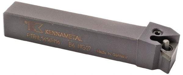 Kennametal - PCLN, Left Hand Cut, 5° Lead Angle, 32mm Shank Height x 25mm Shank Width, Negative Rake Indexable Turning Toolholder - 170mm OAL, CN..1606.. Insert Compatibility, Series Kenlever - Benchmark Tooling