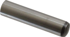 Value Collection - 10mm Diam x 45mm Pin Length Alloy Steel Standard Dowel Pin - C 58-62 Hardness, 37,100 Lb Breaking Strength, 1 Rounded End - Benchmark Tooling