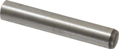 Value Collection - 10mm Diam x 60mm Pin Length Alloy Steel Standard Dowel Pin - C 58-62 Hardness, 37,100 Lb Breaking Strength, 1 Rounded End - Benchmark Tooling