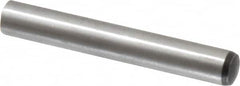 Value Collection - 10mm Diam x 70mm Pin Length Alloy Steel Standard Dowel Pin - C 58-62 Hardness, 37,100 Lb Breaking Strength, 1 Rounded End - Benchmark Tooling