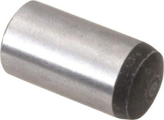 Value Collection - 12mm Diam x 25mm Pin Length Alloy Steel Standard Dowel Pin - C 58-62 Hardness, 53,400 Lb Breaking Strength, 1 Rounded End - Benchmark Tooling