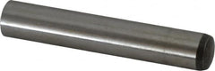 Value Collection - 12mm Diam x 70mm Pin Length Alloy Steel Standard Dowel Pin - C 58-62 Hardness, 53,400 Lb Breaking Strength, 1 Rounded End - Benchmark Tooling